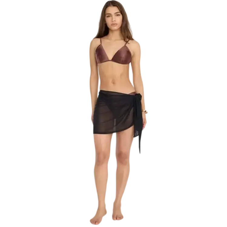 Good American Daze Sarong Med Knytdetalj - Svart