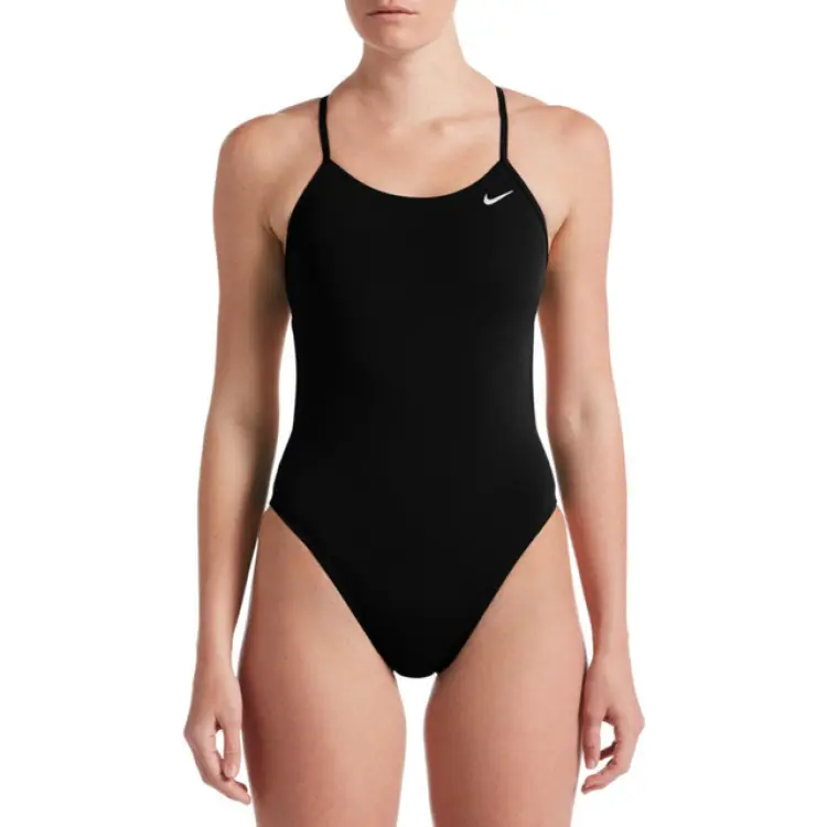 Nike Hydrastrong Cut-Out One Piece Swimsuit - Black