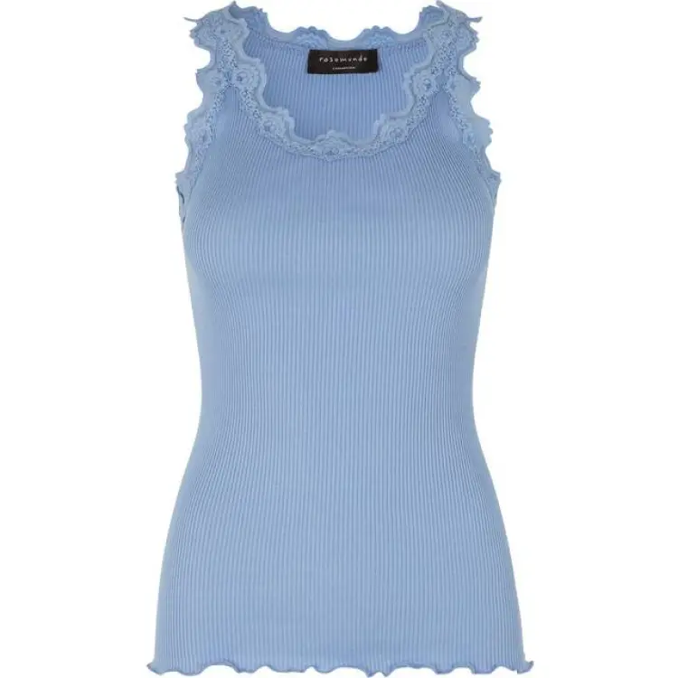 Rosemunde Classic Silk Top - Blue Heaven