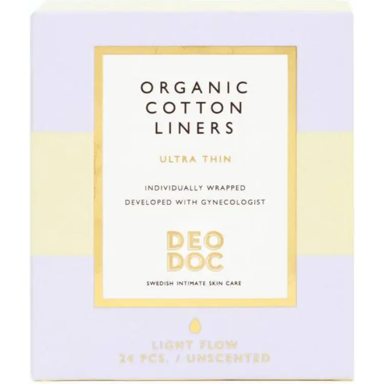 DeoDoc Organic Cotton Liners 24-pack