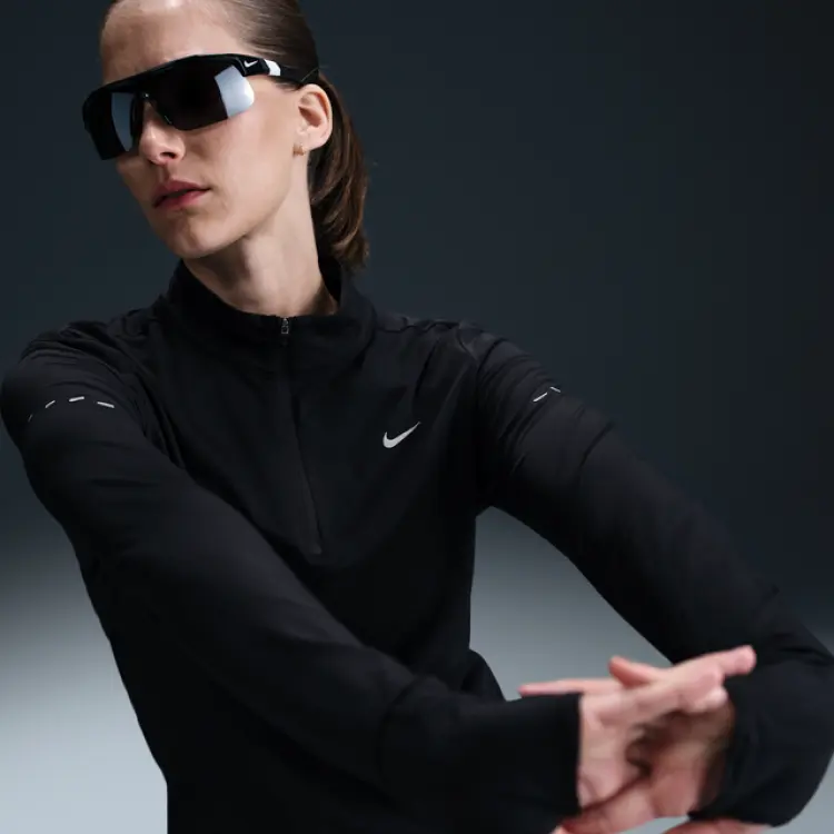Nike Dri-Fit Swift Half Zip Löpartröja Dam - Svart