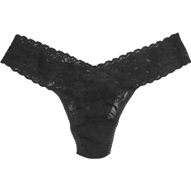 Hanky Panky Signature Lace Low Rise Thong - Black