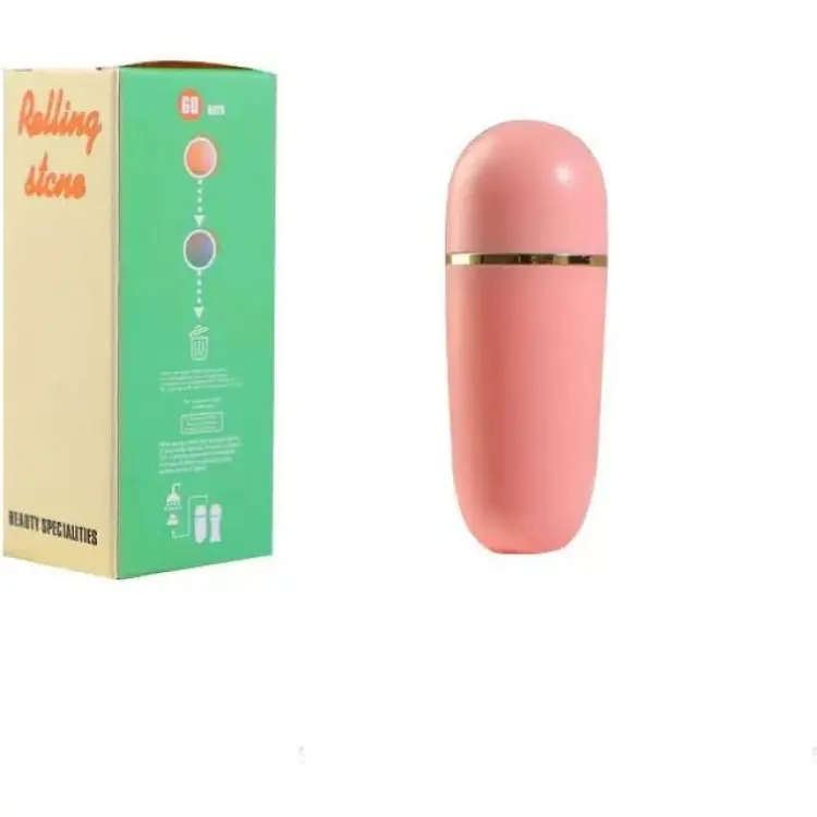 INF Oljeuppsugande Roller Vulkansten Ansiktet Pink