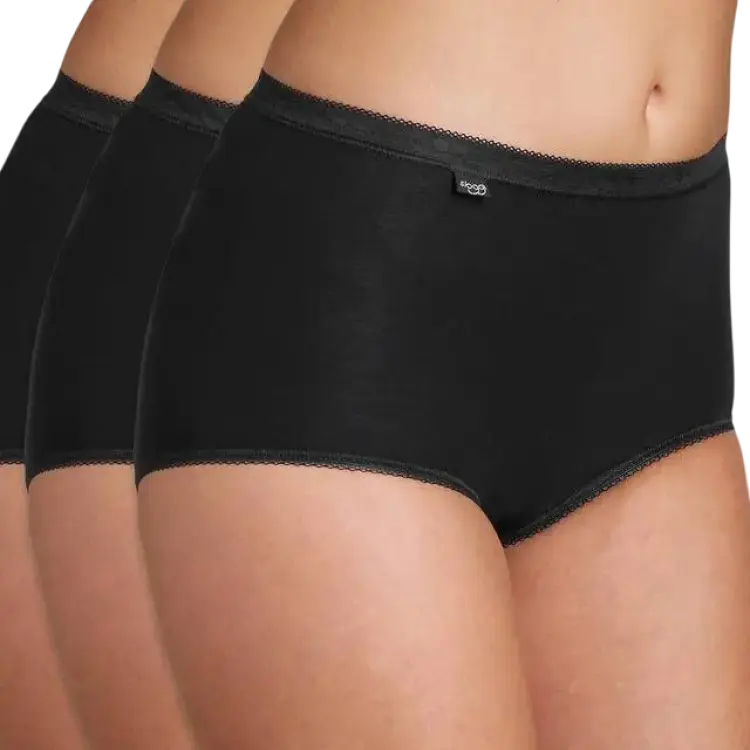 Sloggi Basic+ Maxi Hipster 3-pack - Black