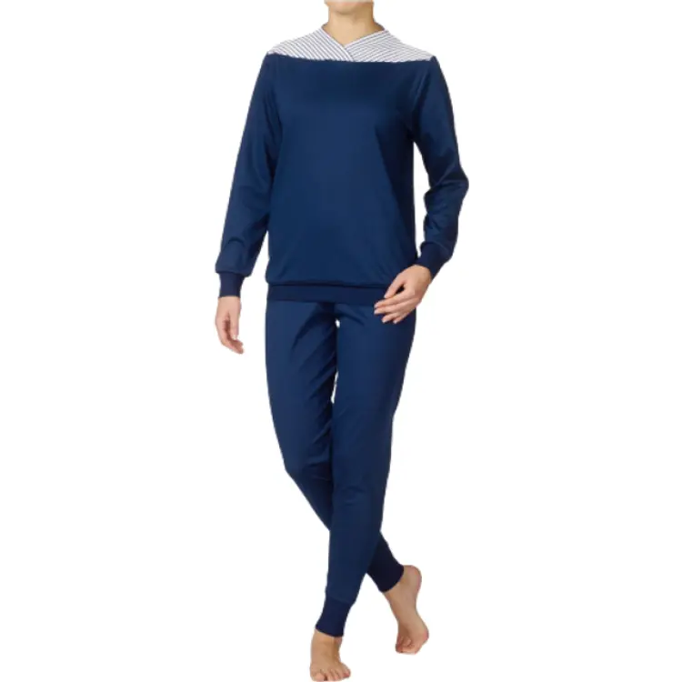 Calida Soft Cotton Pajamas - Navy