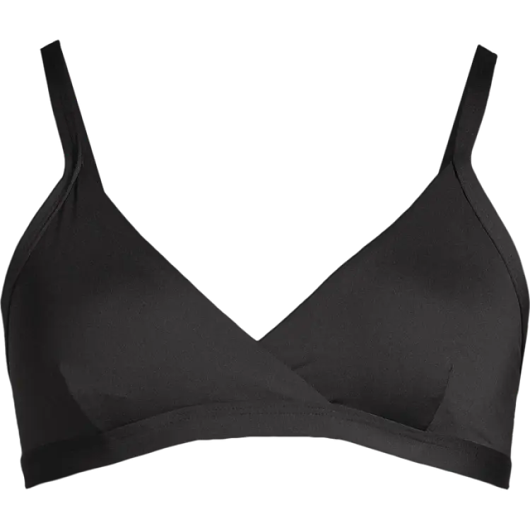 Casall Overlap Bikini Top Black