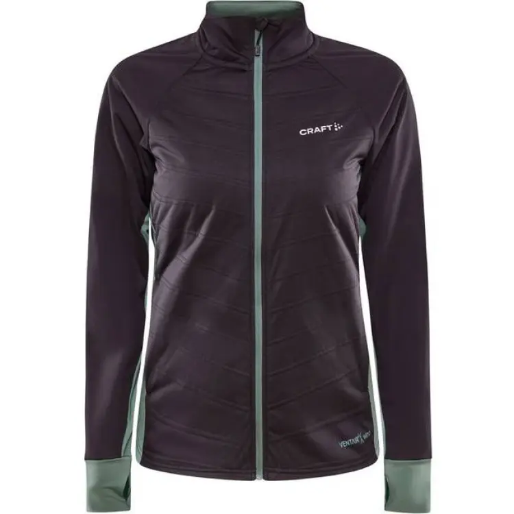 Craft ADV Essence Warm Jacket, träningsjacka dam Thyme-slate