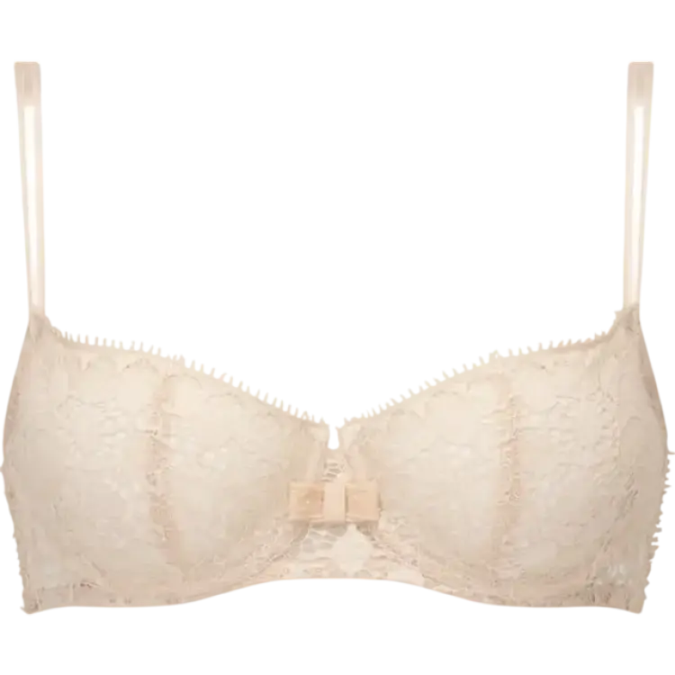 Chantelle Day to Night Lace Unlined Demi Bra - Nude Blush