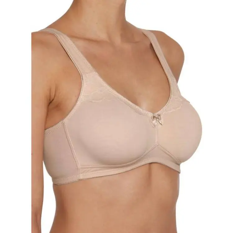 Naturana Molded Cotton Soft Bra - Beige