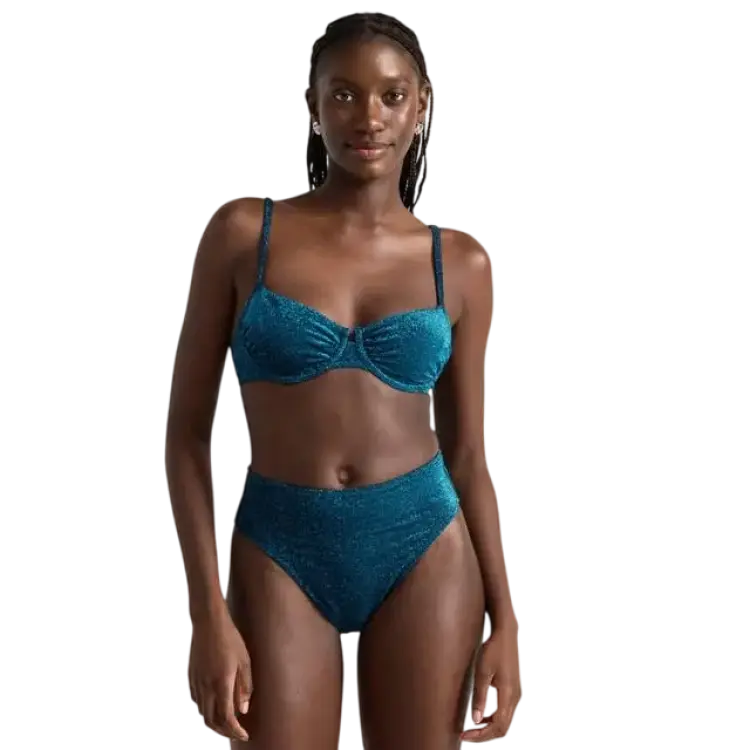 Lindex Högmidjad Bikiniunderdel Med Lurex