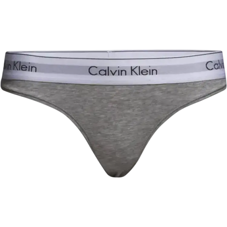 Calvin Klein Modern Cotton Thong - Grey Heather