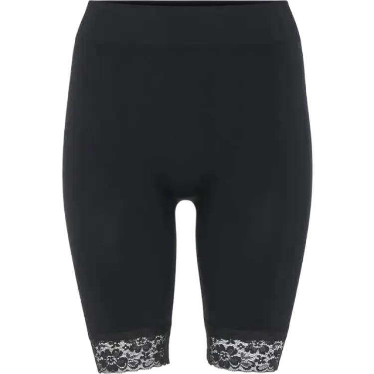 Decoy Seamless Lace Shorts - Black