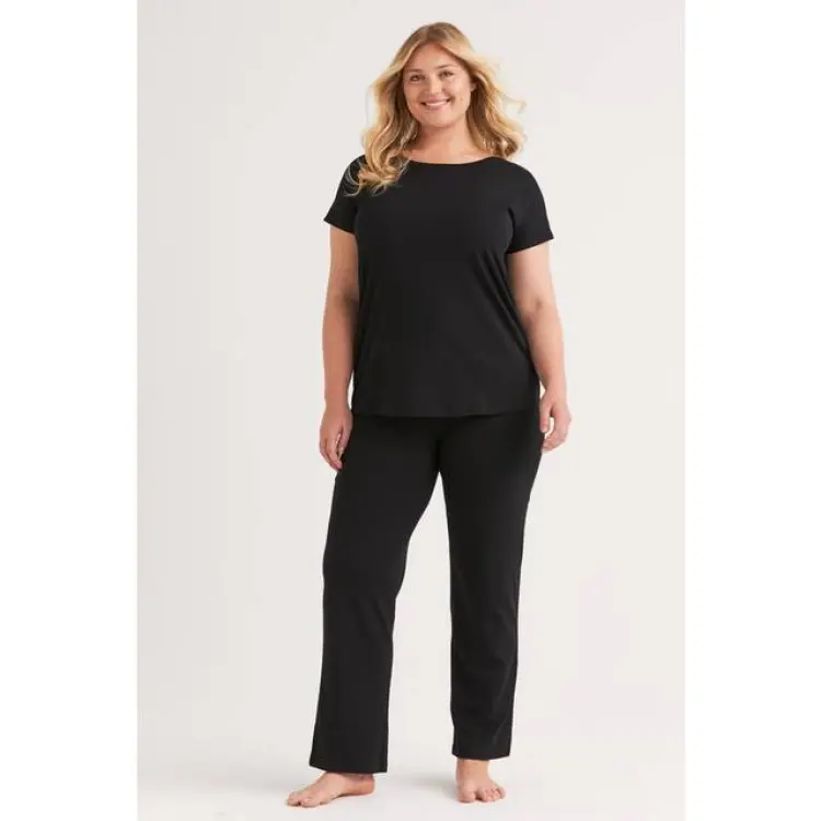 Miss Mary Bomullspyjamas - Svart
