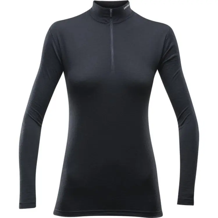Devold Breeze Merino 150 Zip Neck Women - Black