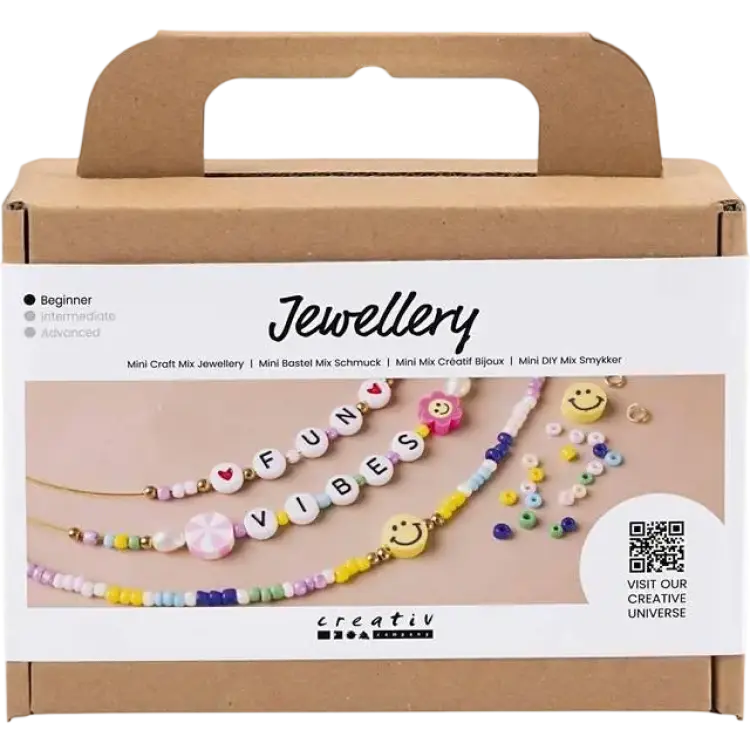 Creativ Company Smyckes Kit Gör Färgstarka Halsband Med Bokstäver