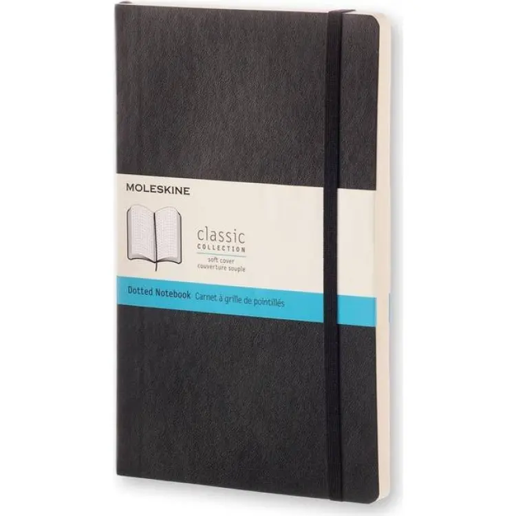Moleskine Classic Soft Cover Notebook Dotted Large Black