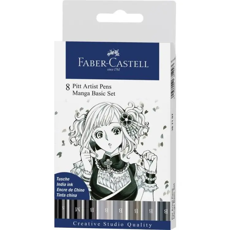 Faber-Castell Artistpen Pitt Manga 8-pack