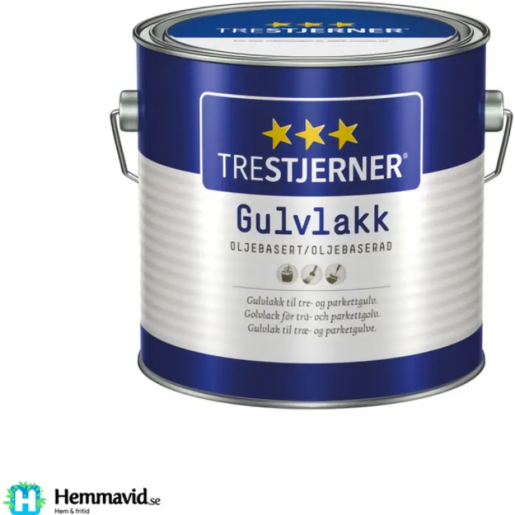 Trestjerner Golvlack Oljebaserad Silkematt 0,75 L