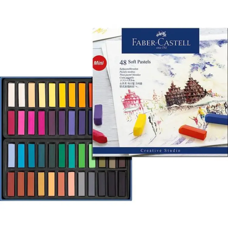 Faber-Castell Soft Pastels 48 halvlånga kritor
