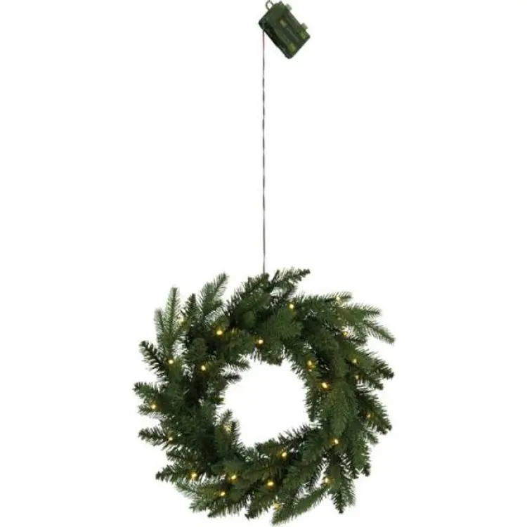 Star Trading Byske julkrans med ljussensor 45 cm
