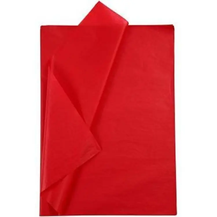 Creativ Company Silkespapper 50x70 cm röd 25 ark