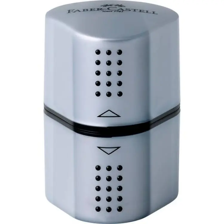Faber-Castell Grip 2001 Trio Sharpening Box Silver 183800