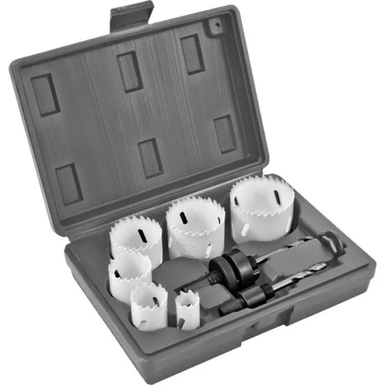 Meec Tools hålsågsats 9 delar 22–64 mm