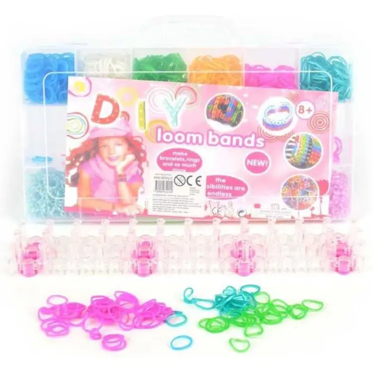 Robetoy Loom Bands 2400 delar med verktyg