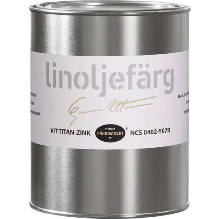 Ottosson Linoljefärg Vit Titan-Zink 1L