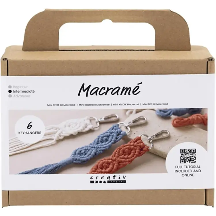 Creativ Company Mini DIY Kit Makramé Nyckelring