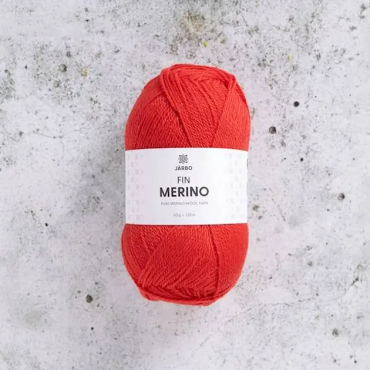 Järbo Fin Merino 50g Red Chili