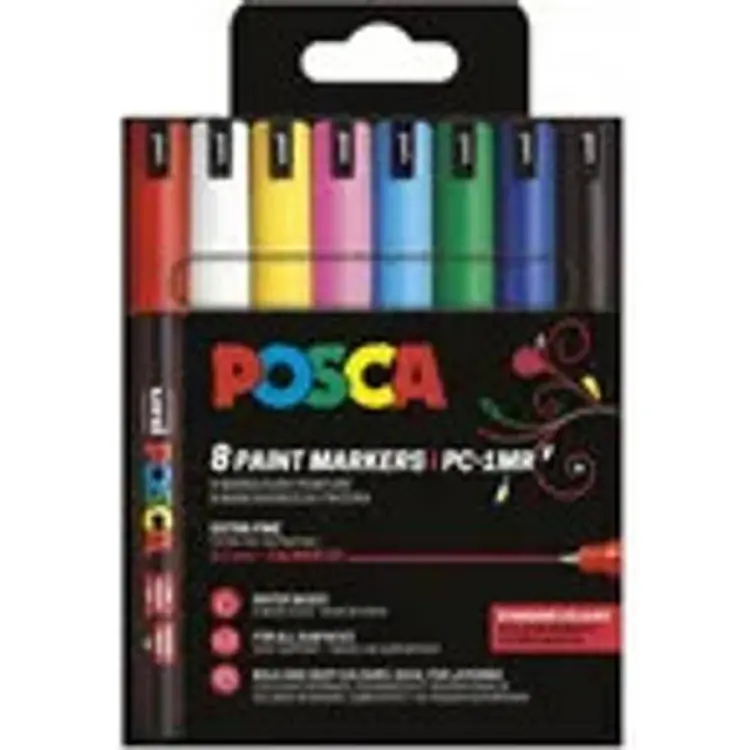Posca PC-1MR 8-pack extrafin spets