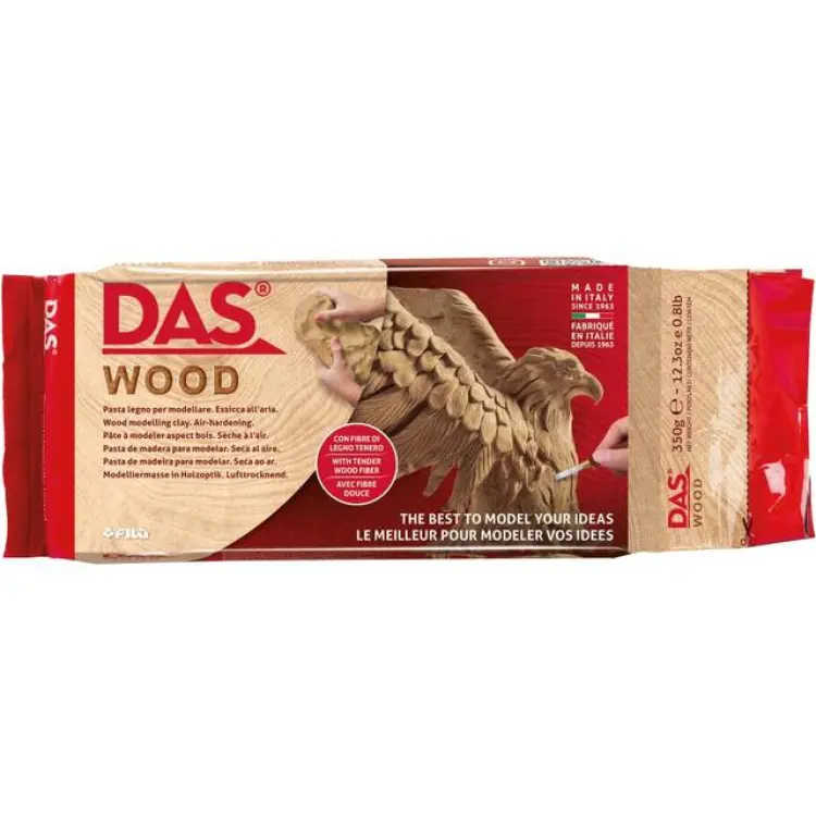 DAS Wood lufttorkande lera med träfiber 350 g