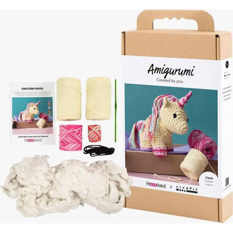 Creativ Company Craft Kit Amigurumi Enhörning DIY