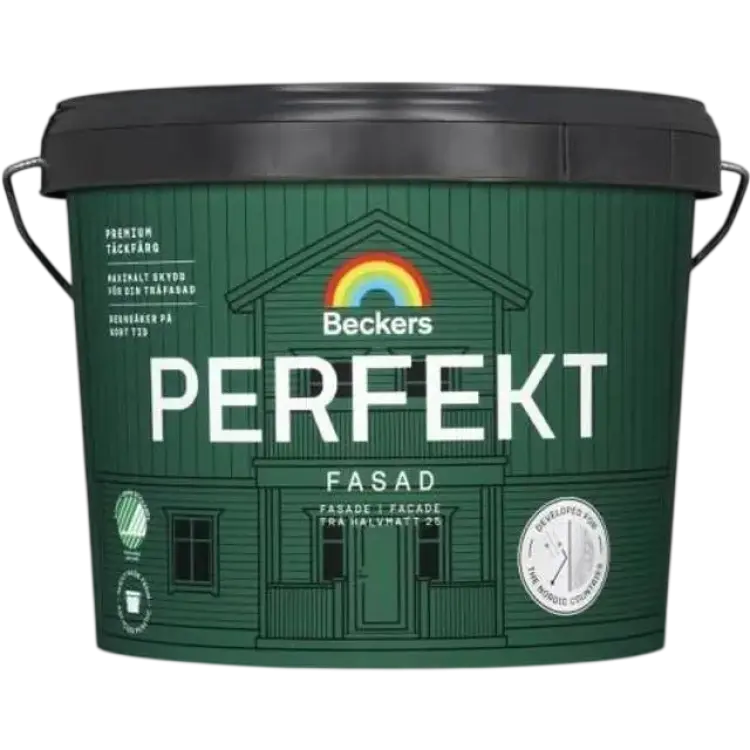 Beckers Fasadfärg, Perfekt Fasad halvmatt Träfasadsfärg 3L