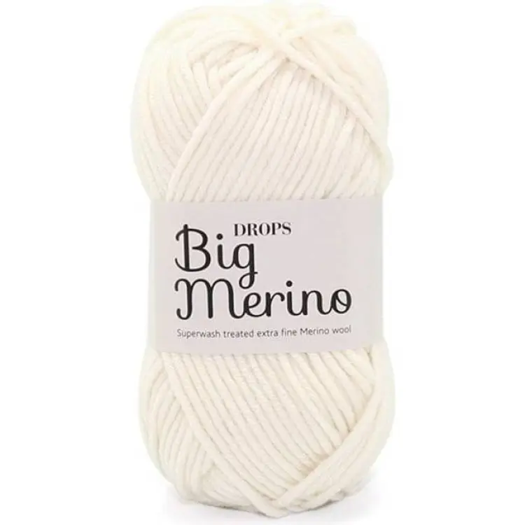 Drops Design Big Merino Uni Colour Off White 75m