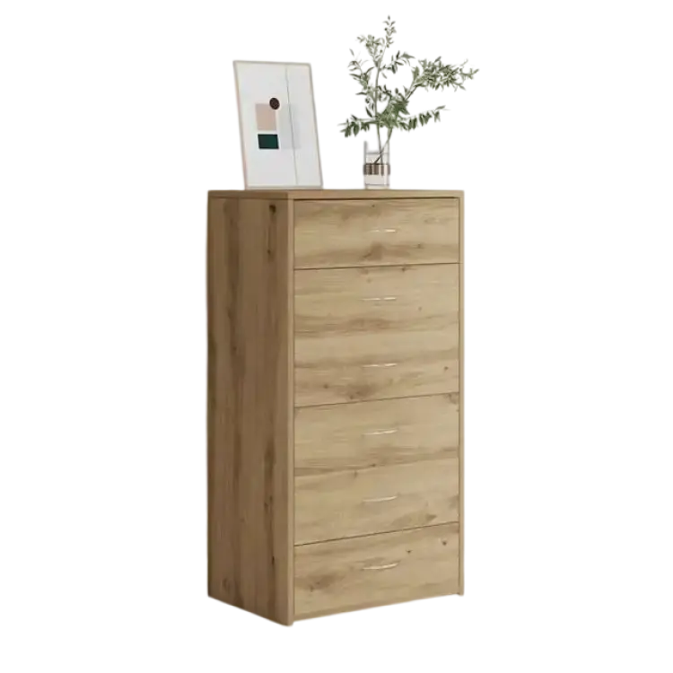 vidaXL Byrå 6 Lådor Artisan Ek 50 x 34 x 96 cm Byrå