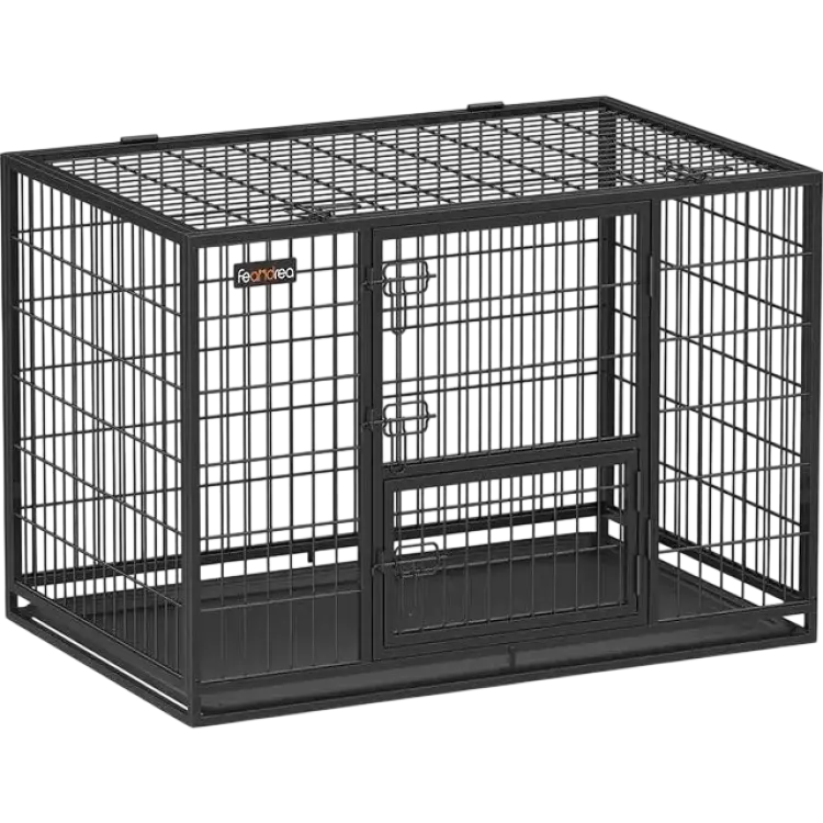 Feandrea Heavy Duty Dog Crate Box 107 x 70 x 74.9 cm