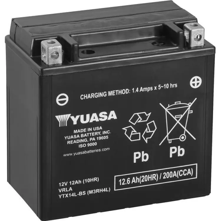 Yuasa YTX14L-BS MC Batteri 12V 12 Ah