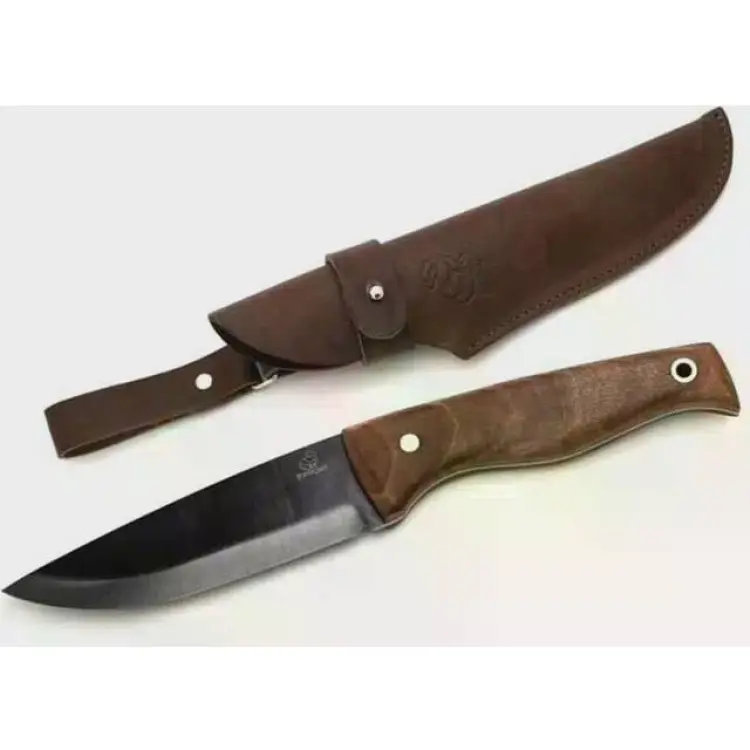 BeaverCraft BSH3 Blånerad Bushcraftkniv Valnötsträ Jaktkniv