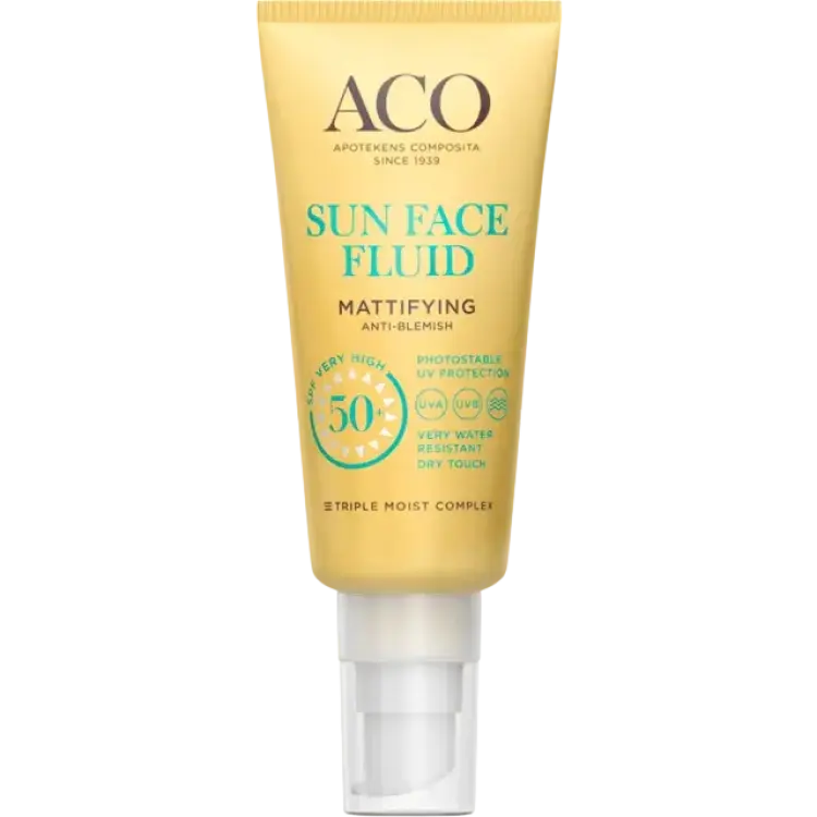 ACO Sun Face Fluid Mattifying SPF50+ 40ml