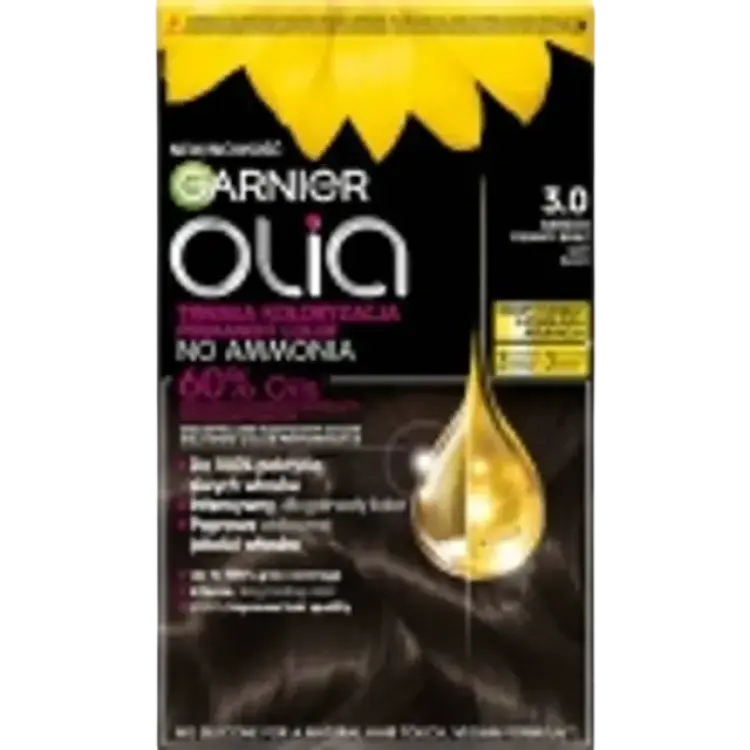 Garnier Olia Permanent Hårfärgningsmedel Skugga 3.0 Soft Black