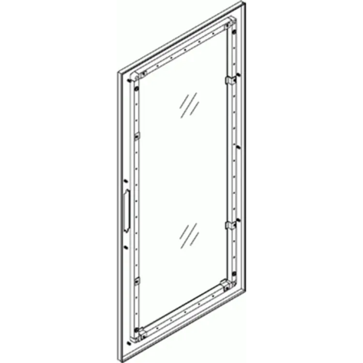 CUBIC Enhandstät dörr med fönster Ttrs2x6 Altan- & Balkongdörr (x)