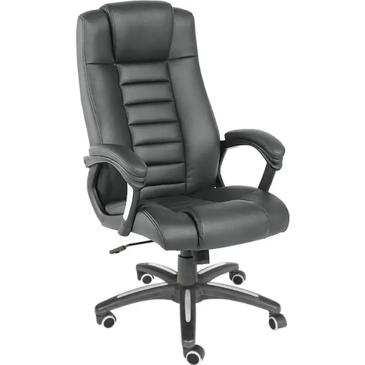 tectake Ergonomisk Svart Kontorsstol