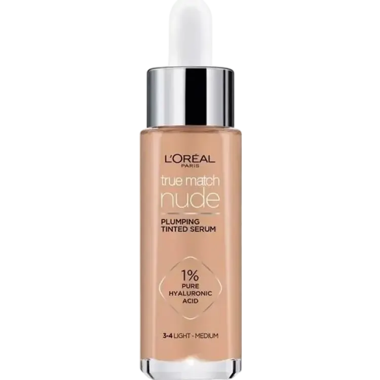 L'Oréal Paris True Match Nude Plumping Tinted Serum #3-4 Light Medium