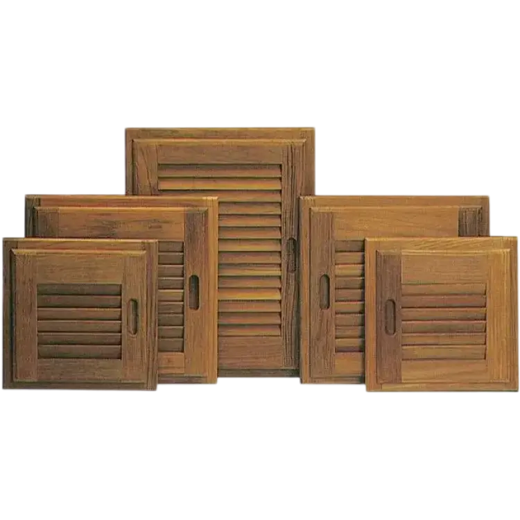Roca Wooden Louvered Vent with Frame