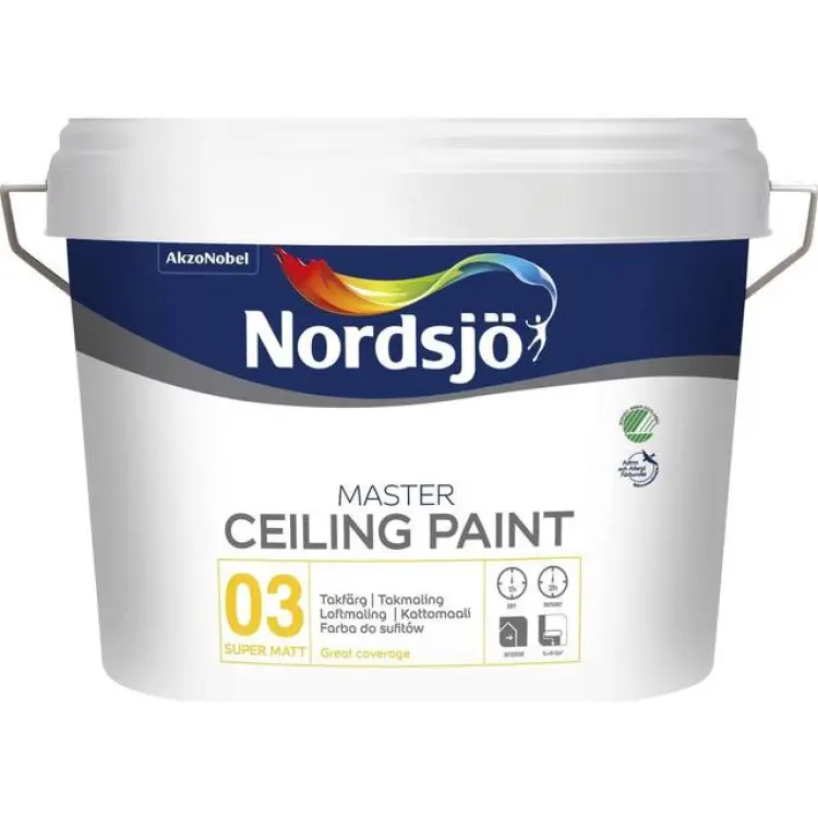 Nordsjö Master Ceiling 3 Takfärg Vit 10L