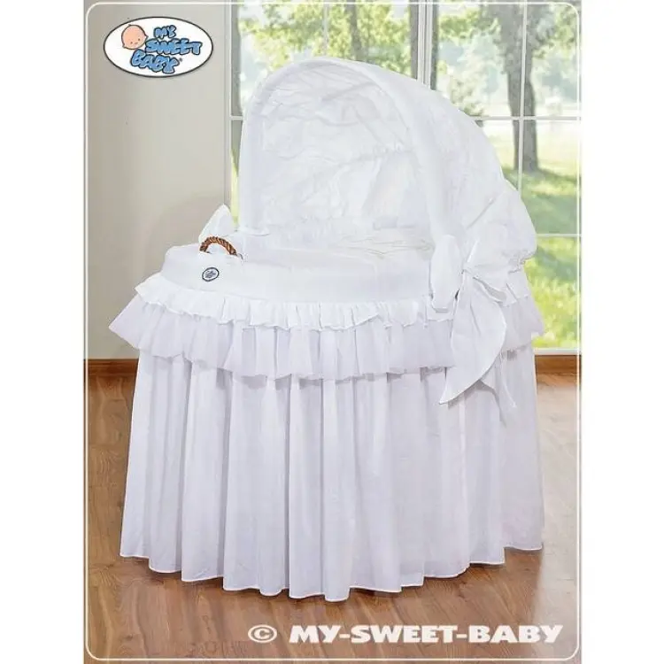 My Sweet Baby Royal Wicker Moses Basket