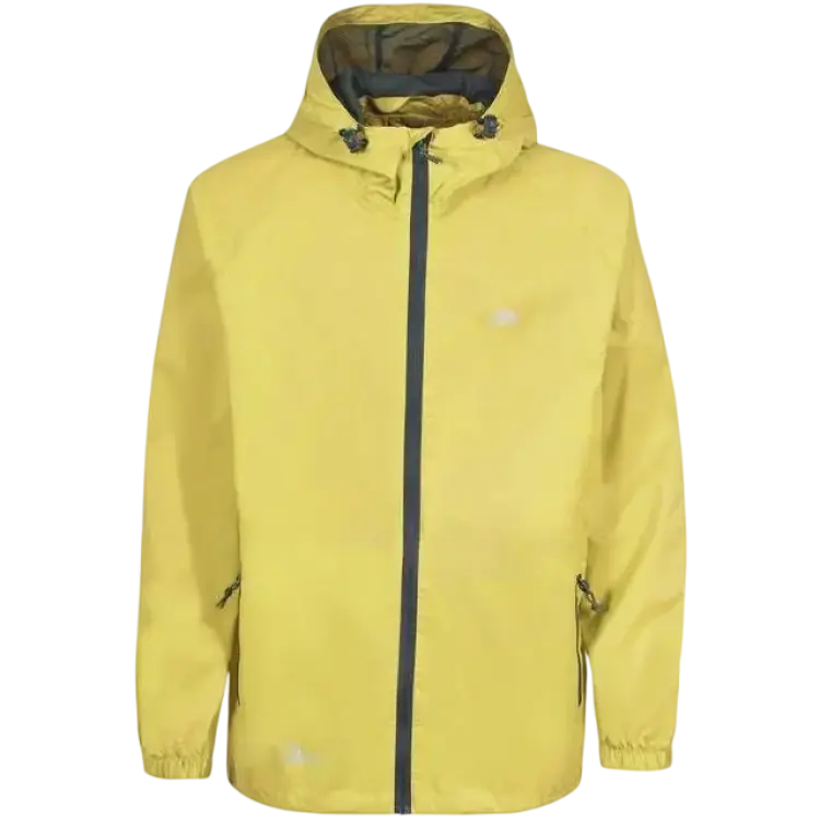 Trespass Qikpac Unisex Waterproof Packaway Jacket - Yellow