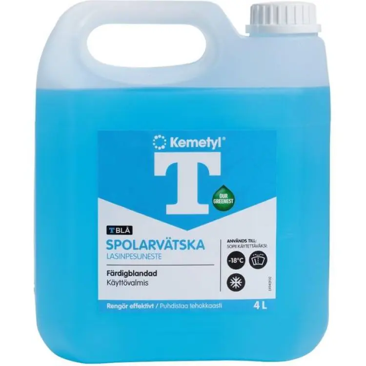 Kemetyl T-Blå spolarvätska -18 °C 4 L